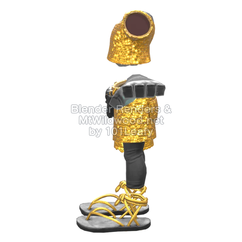 Splatoon Raiders Golden Flash 1 (Side) 3D Render