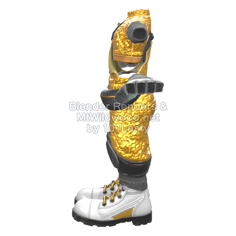 Splatoon Raiders Golden Forever 1 (Side) 3D Render