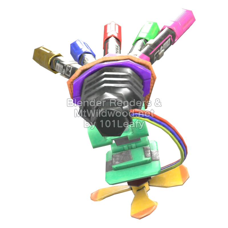 Splatoon Raiders Hi-Fiver 1 (Back) 3D Render Splatoon Raiders Hi-Fiver 1 (Back) 3D Render