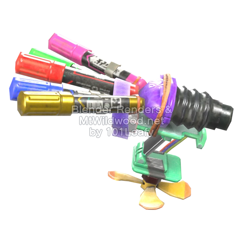 Splatoon Raiders Hi-Fiver 1 (Side) 3D Render Splatoon Raiders Hi-Fiver 1 (Side) 3D Render