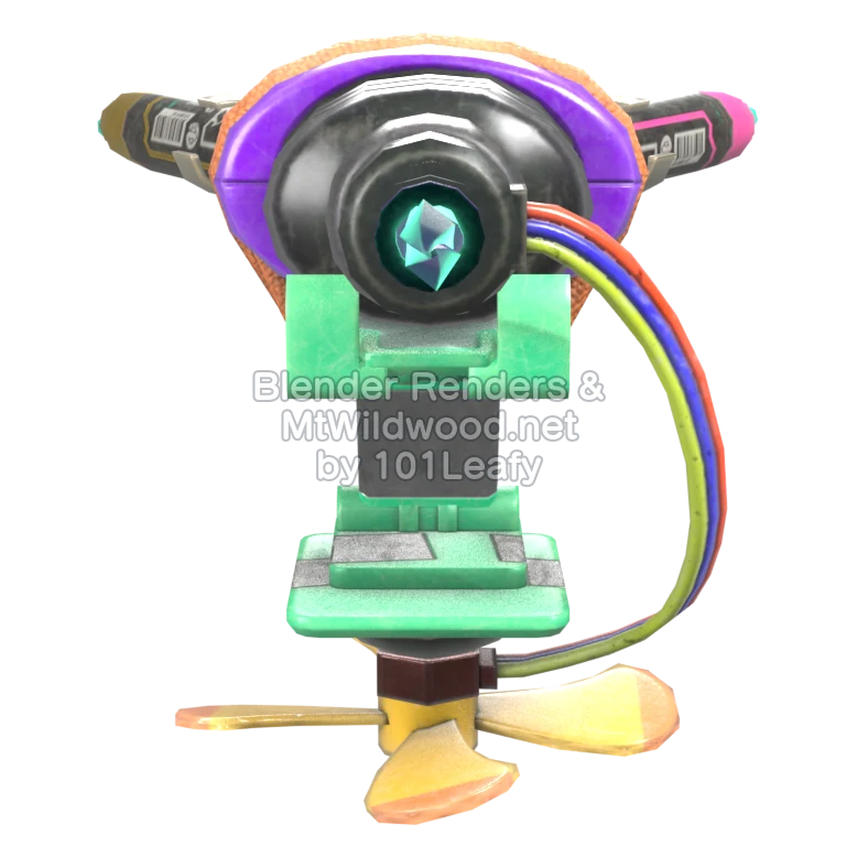 Splatoon Raiders Hi-Fiver 2 (Back) 3D Render Splatoon Raiders Hi-Fiver 2 (Back) 3D Render