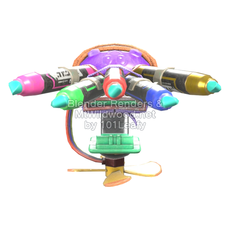 Splatoon Raiders Hi-Fiver 2 (Front) 3D Render Splatoon Raiders Hi-Fiver 2 (Front) 3D Render
