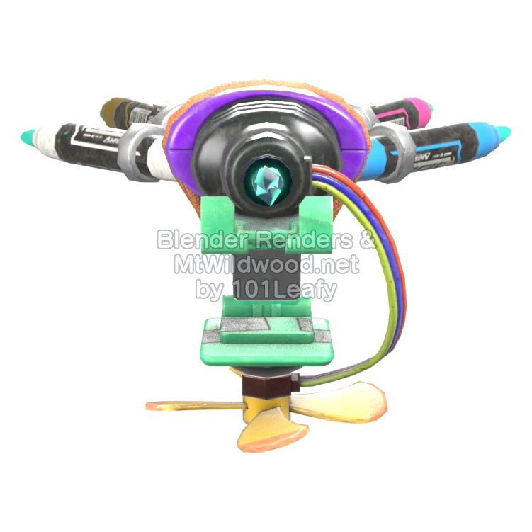 Splatoon Raiders Hi-Fiver 5 (Back) 3D Render Splatoon Raiders Hi-Fiver 5 (Back) 3D Render