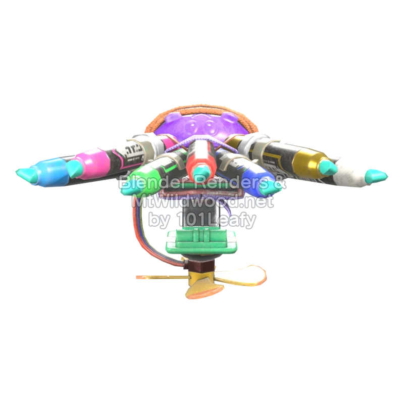 Splatoon Raiders Hi-Fiver 5 (Front) 3D Render Splatoon Raiders Hi-Fiver 5 (Front) 3D Render