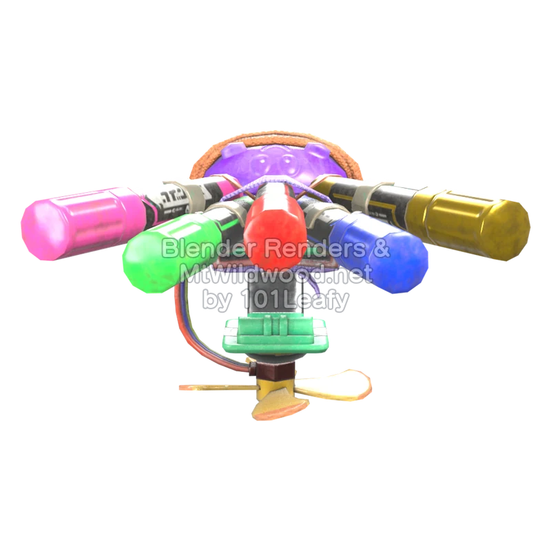 Splatoon Raiders Hi-Fiver 7 (Front) 3D Render Splatoon Raiders Hi-Fiver 7 (Front) 3D Render