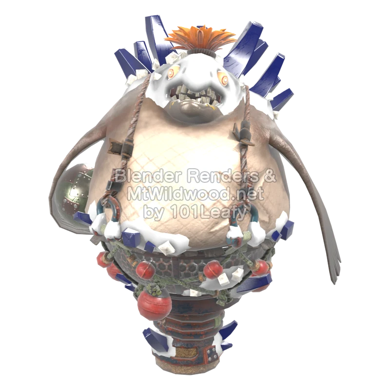 Splatoon Raiders Jumbo Big Shot (Front) 3D Render Splatoon Raiders Jumbo Big Shot (Front) 3D Render