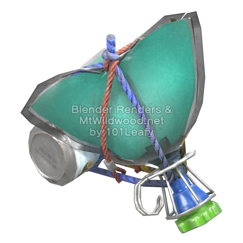 Splatoon Raiders Jump Bomb 1 (Back) 3D Render