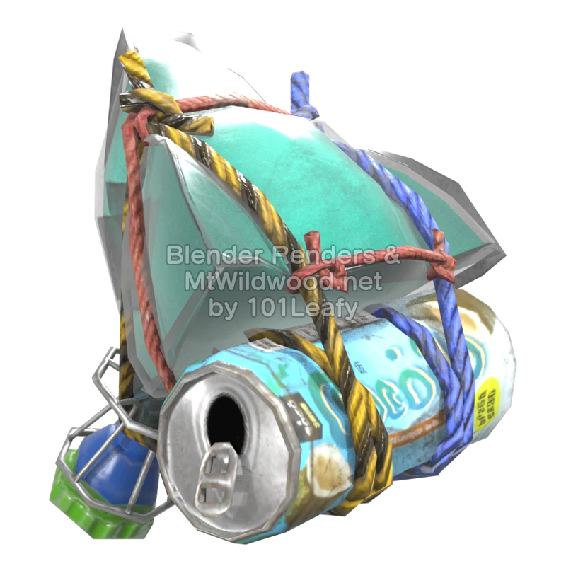 Splatoon Raiders Jump Bomb 1 (Front) 3D Render