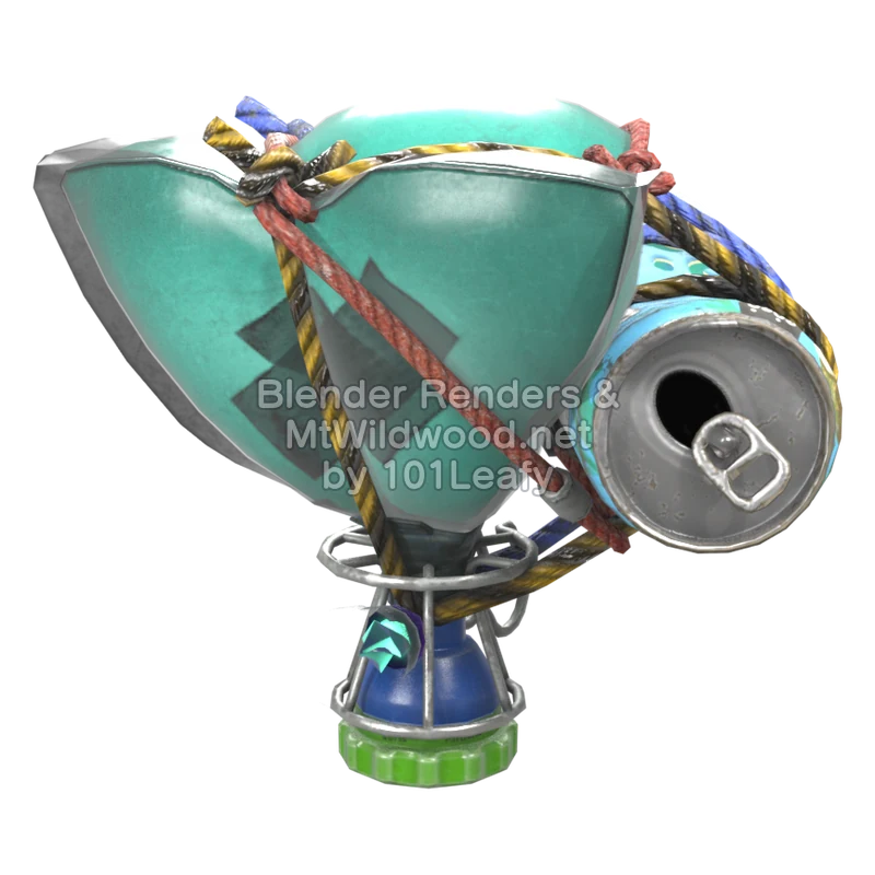 Splatoon Raiders Jump Bomb 2 (Side) 3D Render