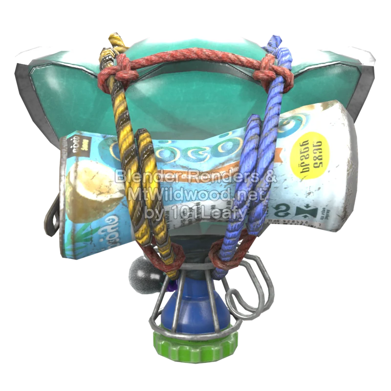 Splatoon Raiders Jump Bomb 3 (Back) 3D Render