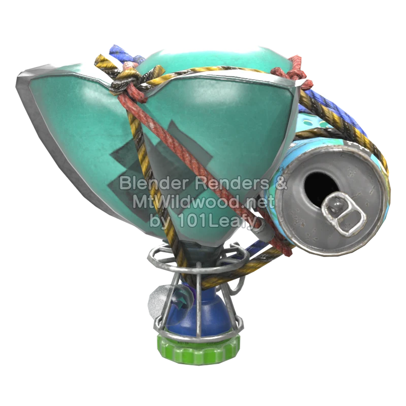 Splatoon Raiders Jump Bomb 3 (Side) 3D Render