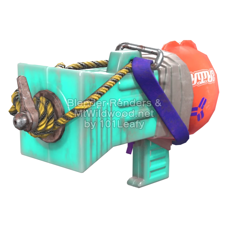 Splatoon Raiders Rociador básico salvavidas (Lado) Modelo 3D