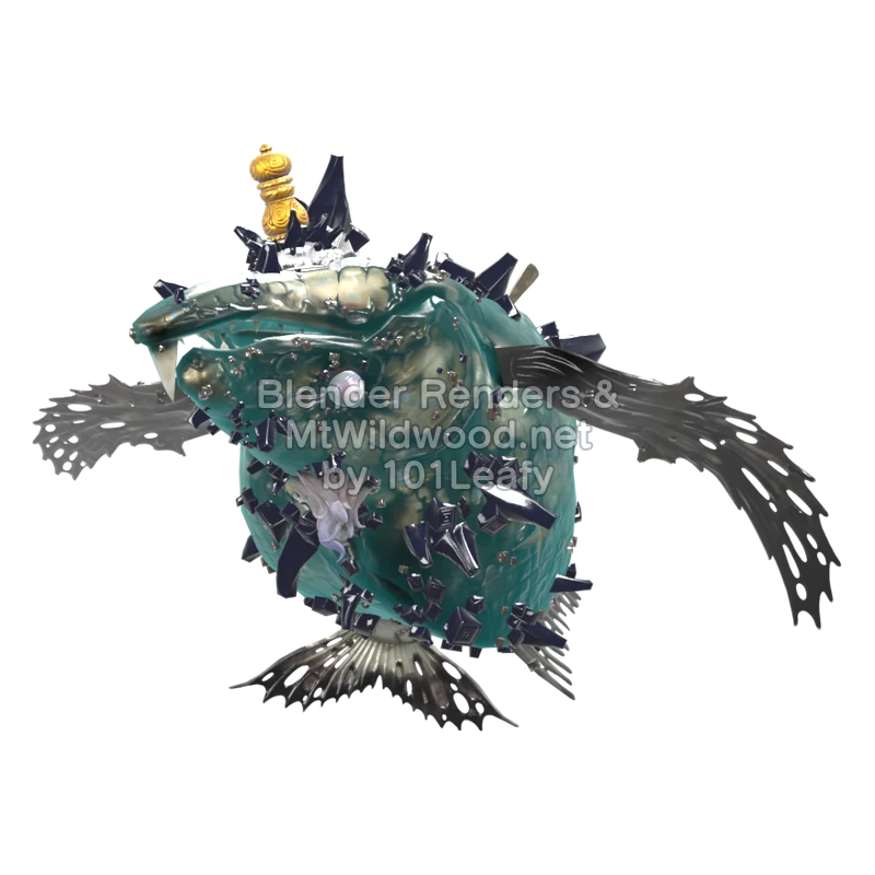 スプラトゥーン レイダース シオヅケノオオミカミ (正面) 3Dモデル スプラトゥーン レイダース シオヅケノオオミカミ (正面) 3Dモデル