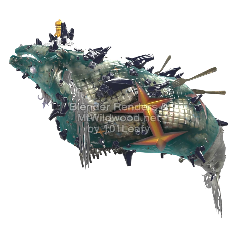 スプラトゥーン レイダース シオヅケノオオミカミ (側面) 3Dモデル スプラトゥーン レイダース シオヅケノオオミカミ (側面) 3Dモデル