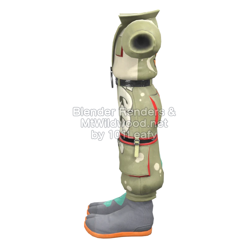 Splatoon Raiders Manta Fighting Gear 1 (Side) 3D Render Splatoon Raiders Manta Fighting Gear 1 (Side) 3D Render