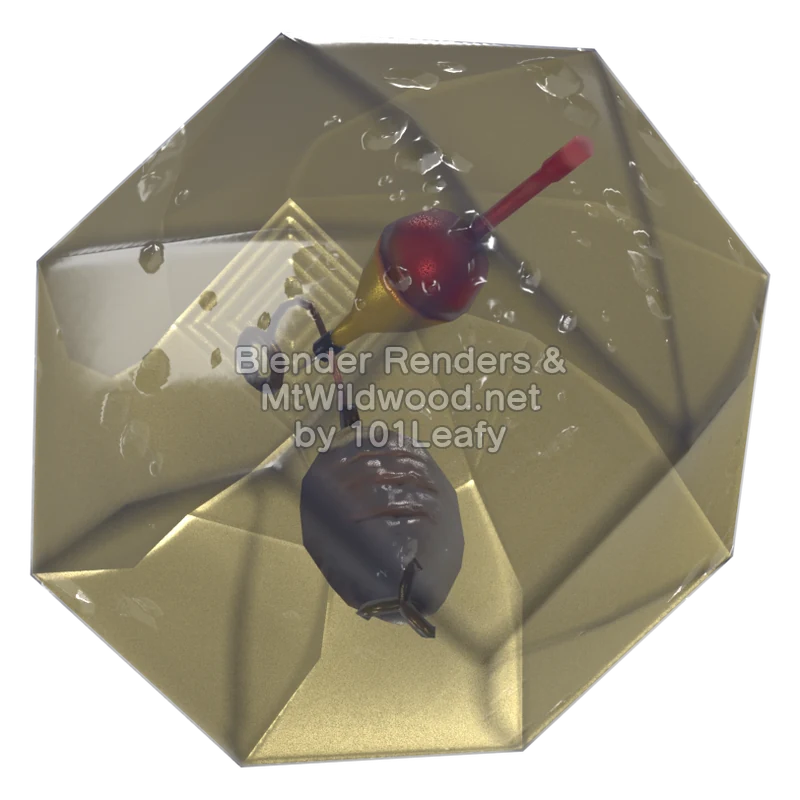 Splatoon Raiders Maws's Bobber (Side) 3D Render Splatoon Raiders Maws's Bobber (Side) 3D Render