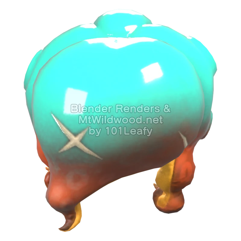 Splatoon Raiders Mechanic 26 (Back) 3D Render