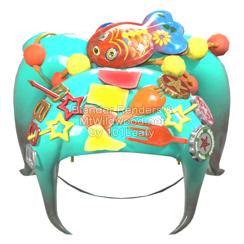 Splatoon Raiders Mechanic 33 (Front) 3D Render
