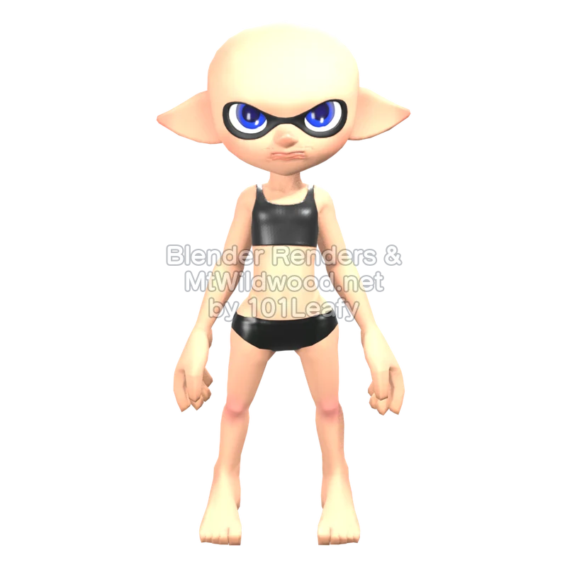 Splatoon Raiders Mechanic 46 (Front) 3D Render