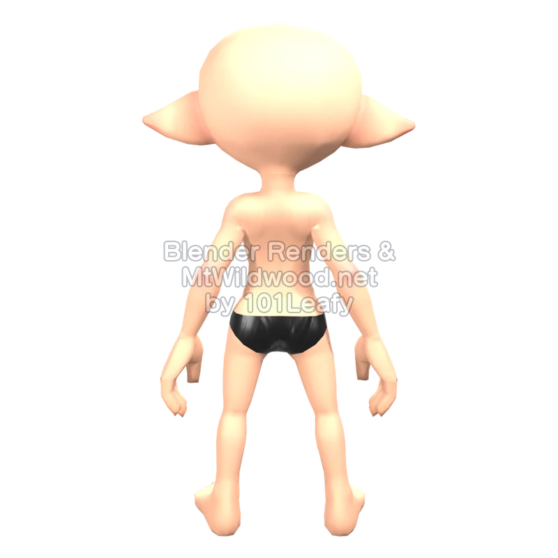 Splatoon Raiders Mechanic 47 (Back) 3D Render