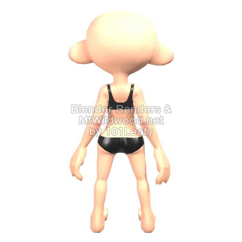 Splatoon Raiders Mechanic 48 (Back) 3D Render