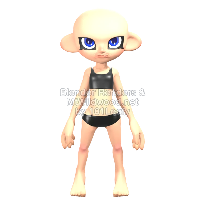 Splatoon Raiders Mechanic 48 (Front) 3D Render