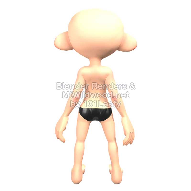 Splatoon Raiders Mechanic 49 (Back) 3D Render