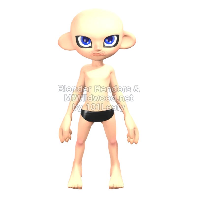 Splatoon Raiders Mechanic 49 (Front) 3D Render