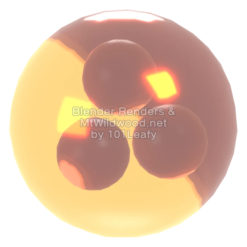 Splatoon Raiders Mega Power Egg (Back) 3D Render