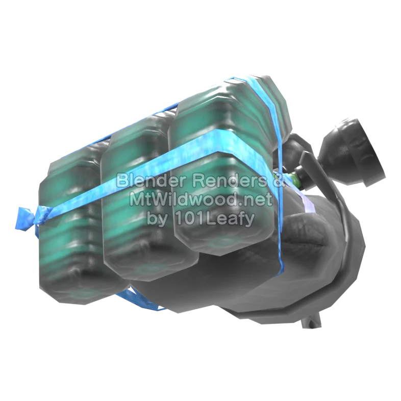 Splatoon Raiders Meteor Mitt 1 (Back) 3D Render
