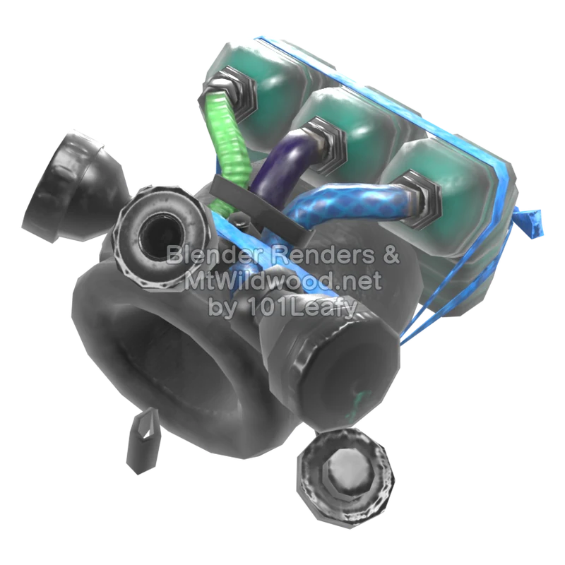 Splatoon Raiders Meteor Mitt 1 (Front) 3D Render
