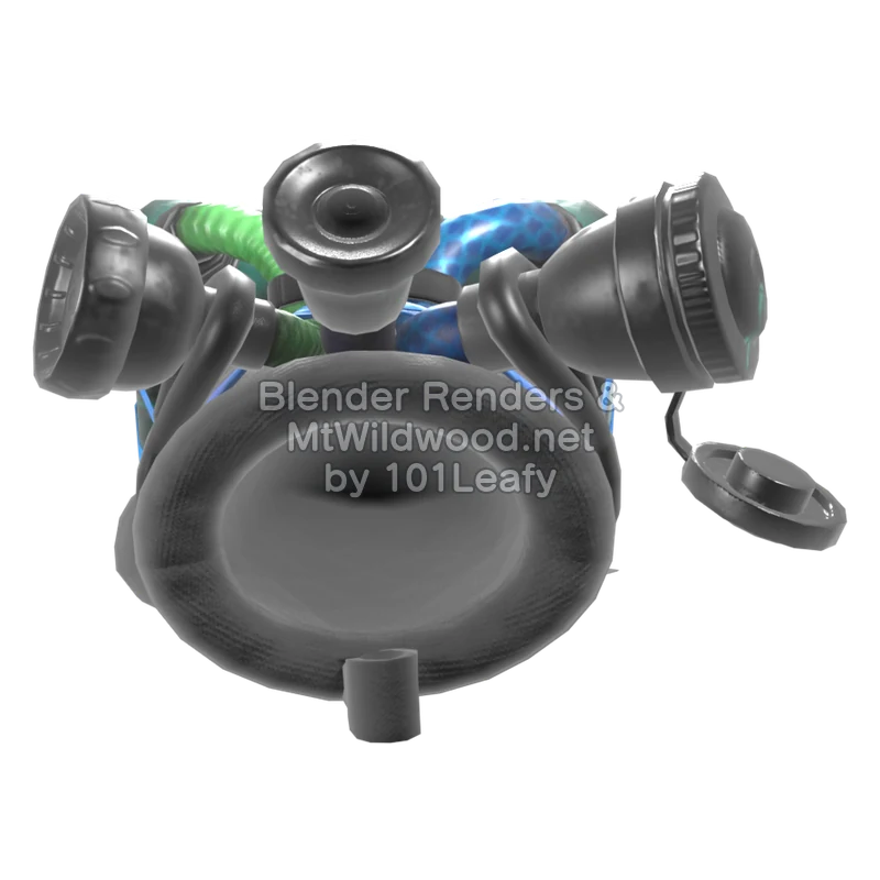 Splatoon Raiders Meteor Mitt 2 (Back) 3D Render