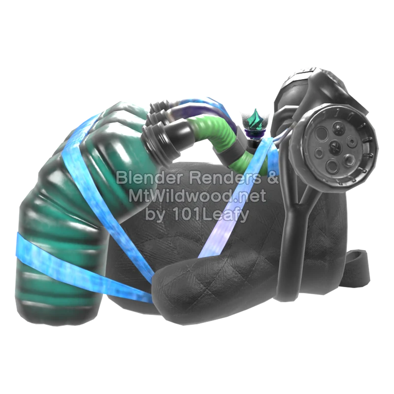 Splatoon Raiders Meteor Mitt 2 (Side) 3D Render