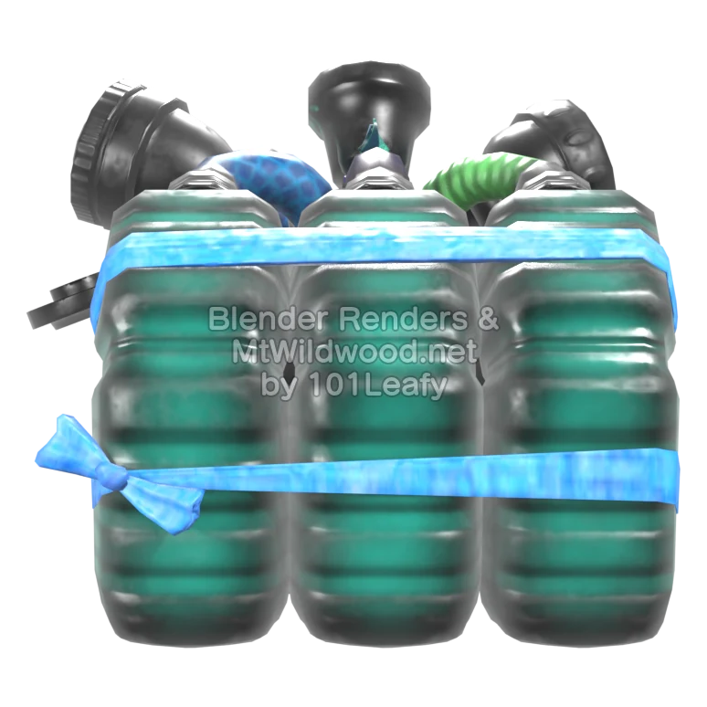 Splatoon Raiders Meteor Mitt 3 (Front) 3D Render