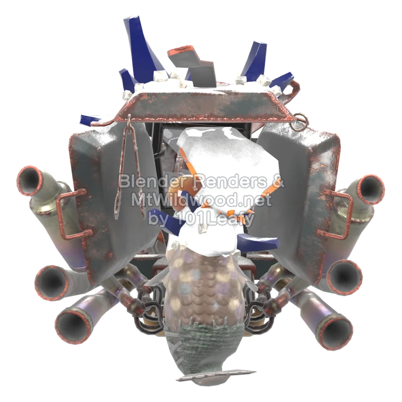 Splatoon Raiders Minced Scrapper (Back) 3D Render Splatoon Raiders Minced Scrapper (Back) 3D Render