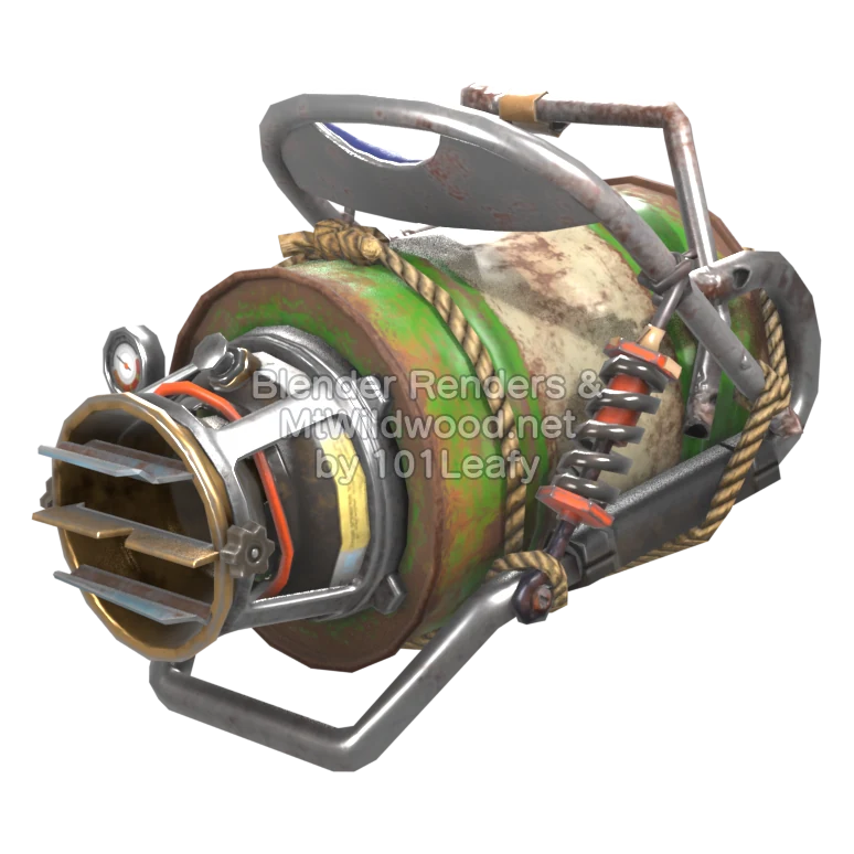 Splatoon Raiders Derramatic X barril (Lado) Modelo 3D