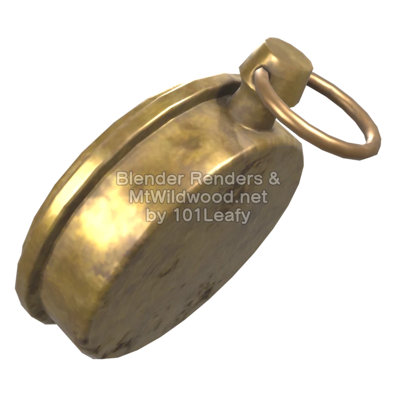 Splatoon Raiders Old Compass (Side) 3D Render