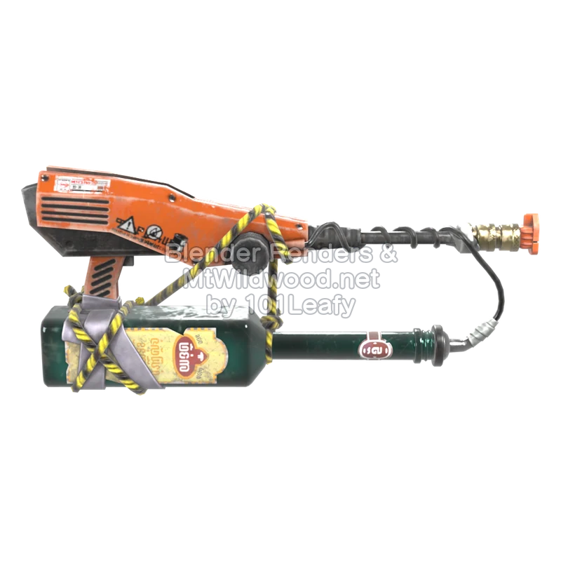 Splatoon Raiders Soplador aceitoso (Espalda) Modelo 3D