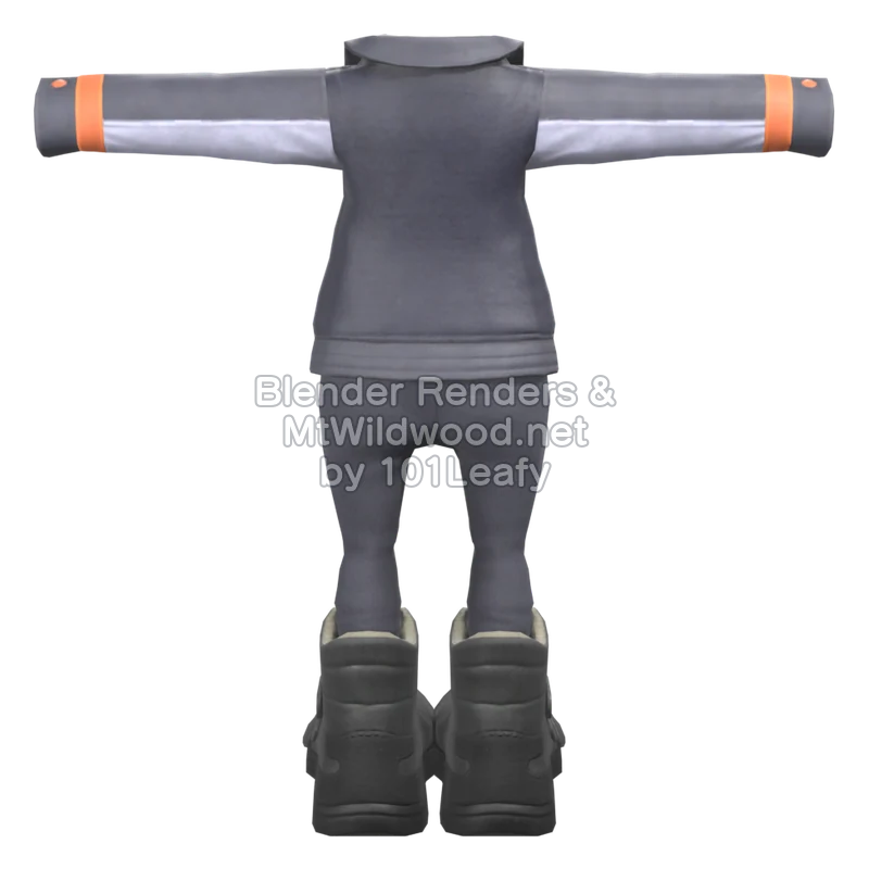 Splatoon Raiders Pilot Suit 1 (Back) 3D Render Splatoon Raiders Pilot Suit 1 (Back) 3D Render