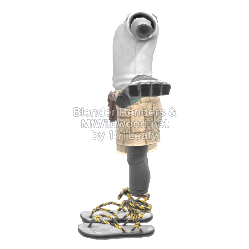 Splatoon Raiders Plane Craft (Side) 3D Render