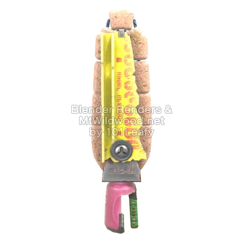 Splatoon Raiders Plastik-Splatana (Vorne) 3D-Modell Splatoon Raiders Plastik-Splatana (Vorne) 3D-Modell