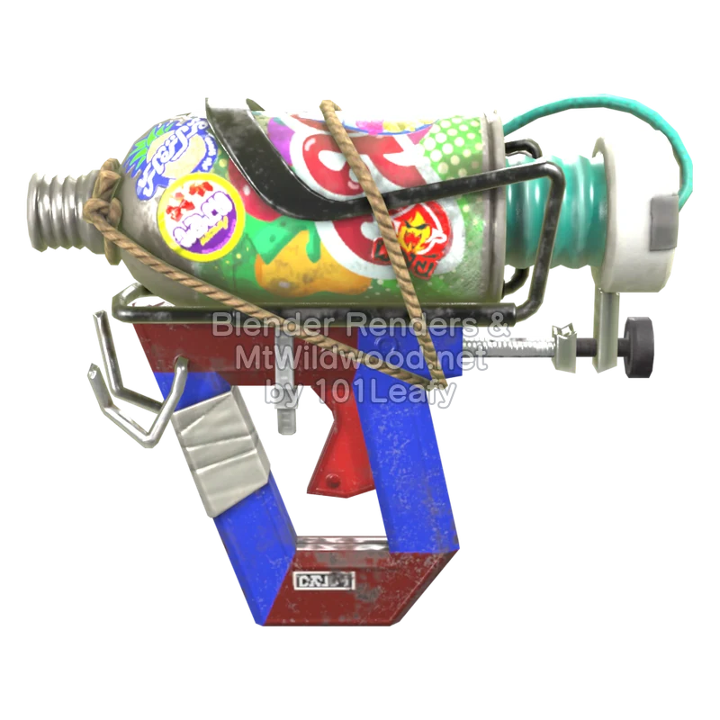 Splatoon Raiders Superaluminio dual (Frente) Modelo 3D
