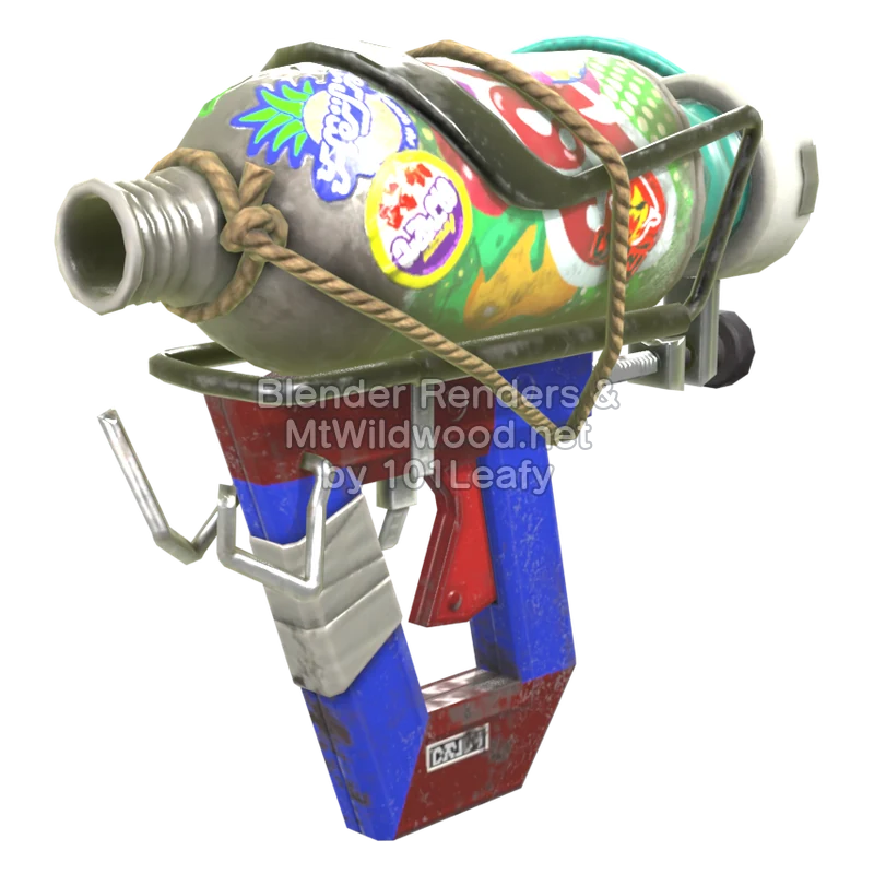 Splatoon Raiders Superaluminio dual (Lado) Modelo 3D