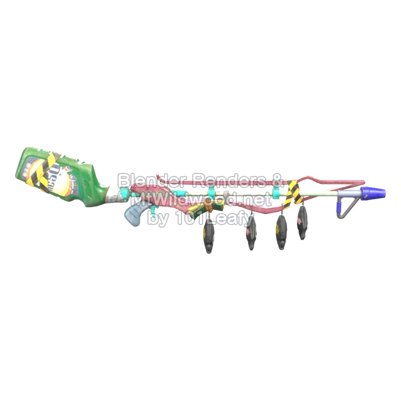 Splatoon Raiders Supercargatintas cloro (Espalda) Modelo 3D