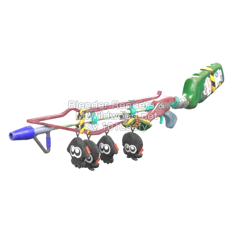 Splatoon Raiders Supercargatintas cloro (Lado) Modelo 3D