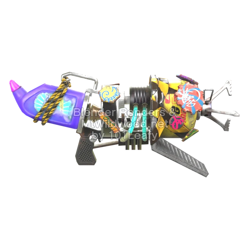 Splatoon Raiders Edel-Propan-Blaster (Hinten) 3D-Modell Splatoon Raiders Edel-Propan-Blaster (Hinten) 3D-Modell