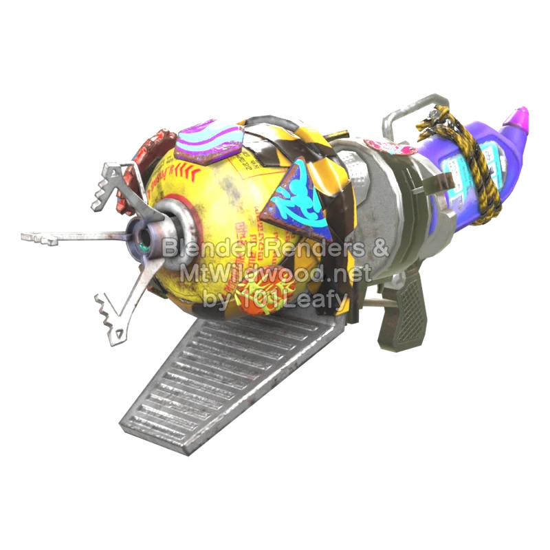 Splatoon Raiders Edel-Propan-Blaster (Seite) 3D-Modell Splatoon Raiders Edel-Propan-Blaster (Seite) 3D-Modell