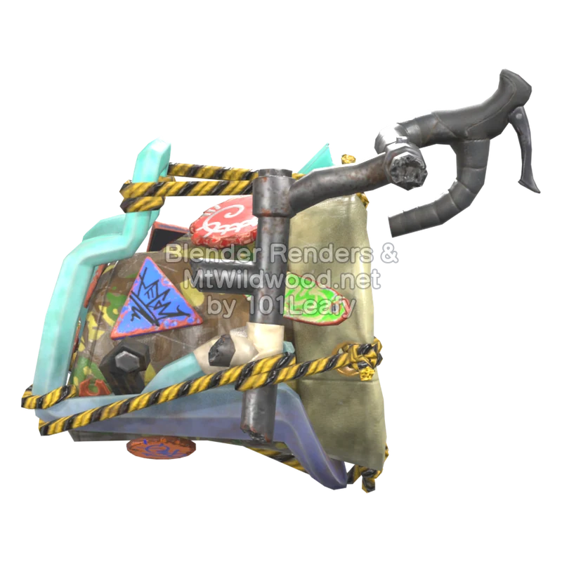 Splatoon Raiders Superderramatic camuflaje (Espalda) Modelo 3D