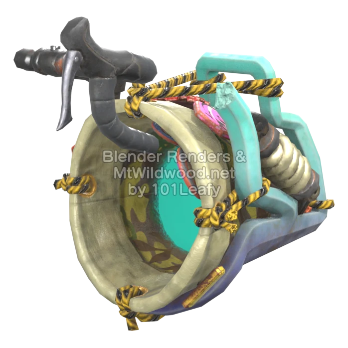 Splatoon Raiders Superderramatic camuflaje (Lado) Modelo 3D