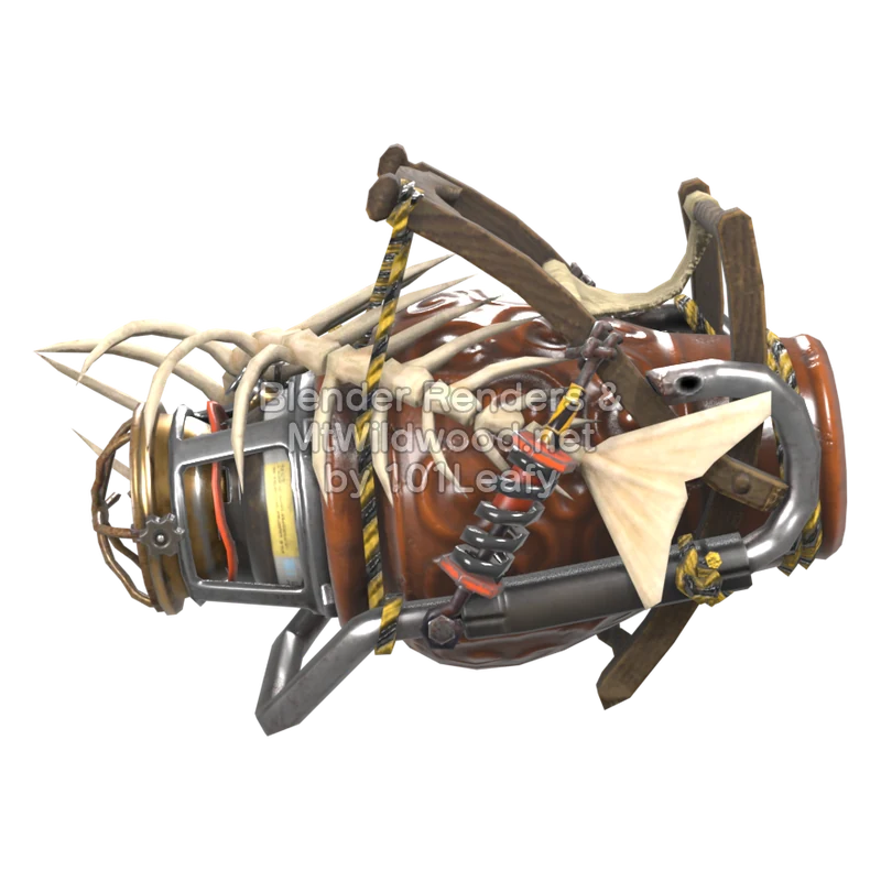 Splatoon Raiders Superderramatic X cerámico (Frente) Modelo 3D